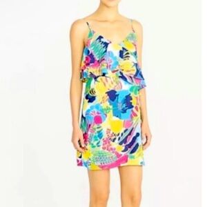 J Crew Factory Ruffle Front Floral Print Cami Dress Plus size 20